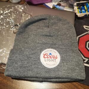 Coors Light Gray Beanie Stocking Cap NEW